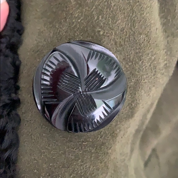 Custom made green and black long jacket - Picture 3 of 8